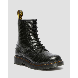 DOC MARTENS 1460 WILD CROC EMBOSS 27249029 <br> Noir