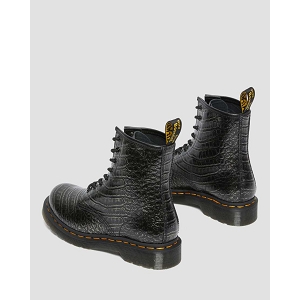 Doc martens bottines et boots 1460 wild croc emboss 27249029 noirW015001_4