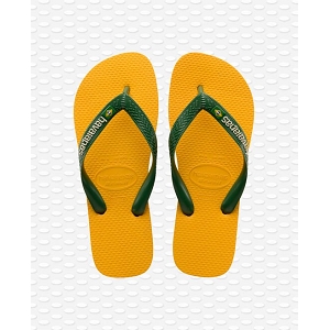 HAVAIANAS BRASIL LOGO 4110850 <br> Jaune