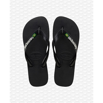 HAVAIANAS BRASIL LOGO 4110850 <br> Noir