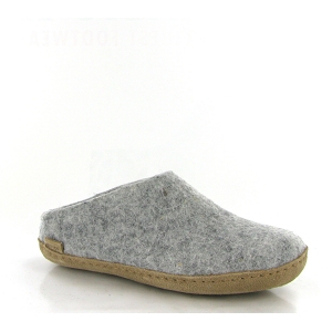 GLERUPS SLIP ON LEATHER GREY B01<br>Gris