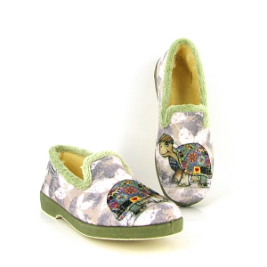 LA MAISON DE L ESPADRILLE 6147 TORTUE <br> Vert