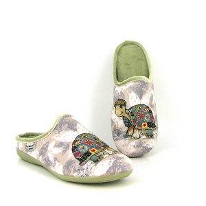 LA MAISON DE L ESPADRILLE 6146 TORTUE Vert