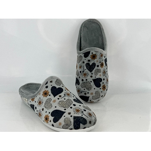 LA MAISON DE L ESPADRILLE 6202 COEURS <br> Gris