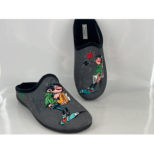 LA MAISON DE L ESPADRILLE G153 GASTON LAGAFFE <br> Noir