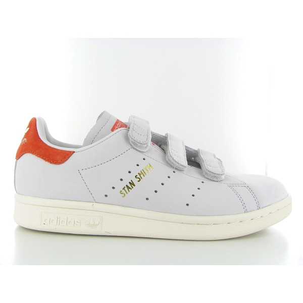 stan smith cf à scratchs en cuir blanc