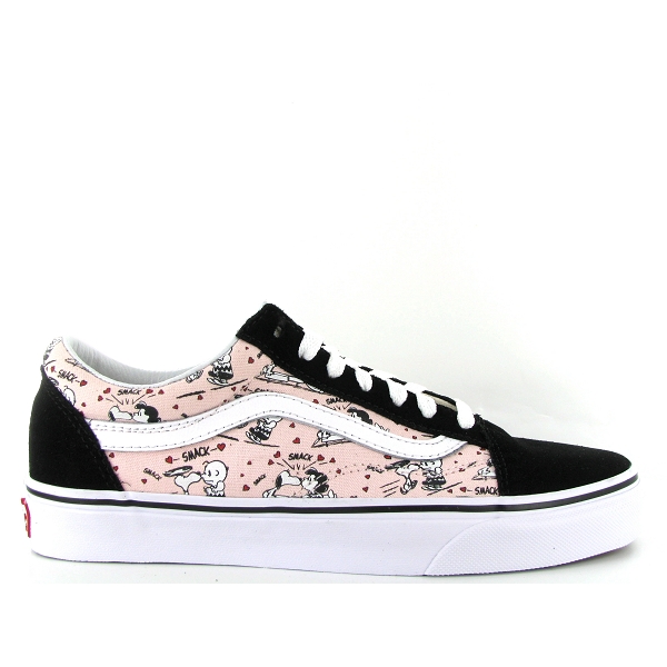 vans old skool rose et noir