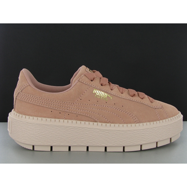 puma suede platform rose