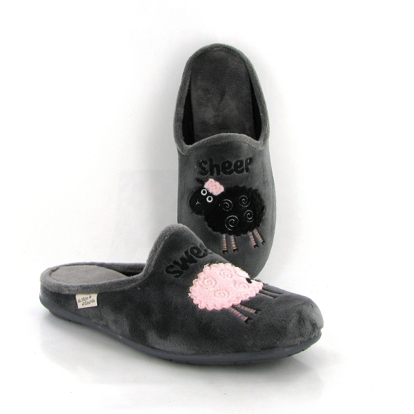 La maison de l espadrille mules 9010 mouton grisA248101_2