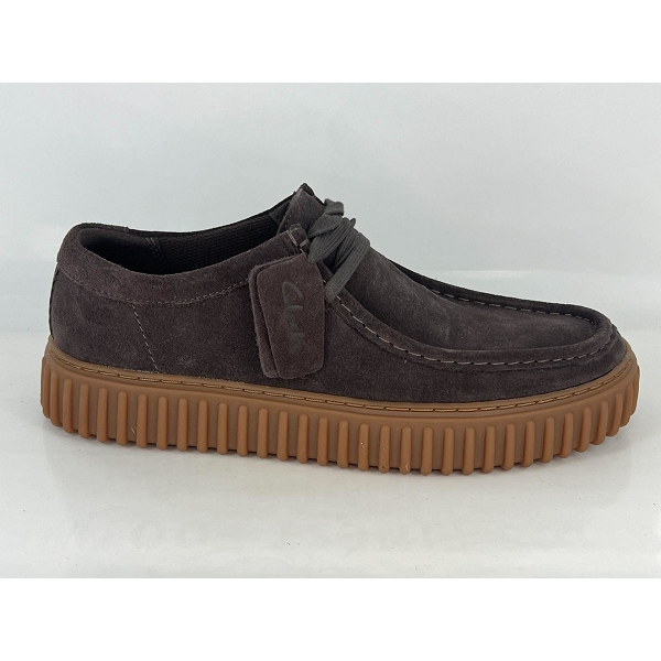 Clarks lacets torhill lo dark brown suede marronA317101_2