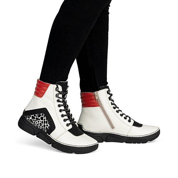 Rieker bottines et boots 45904 60 blancA323401_5