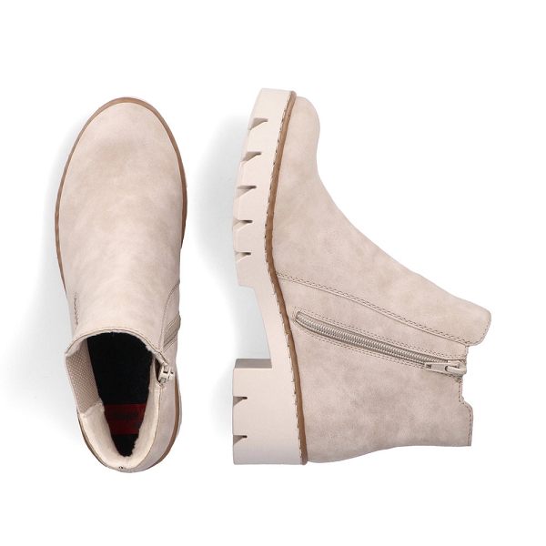 Rieker bottines et boots x5772 60 beigeB590501_4