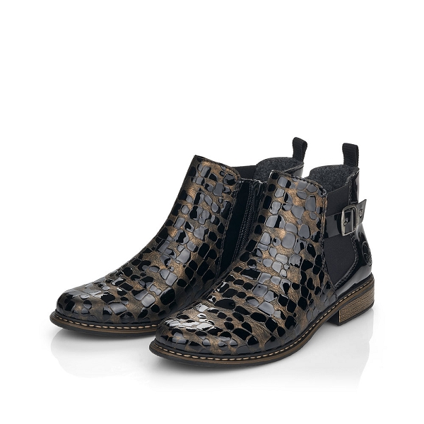 Rieker bottines et boots z4965 90 noirB591001_5