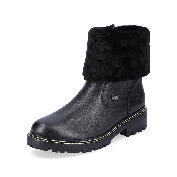 Remonte bottines et boots d0b71 01 noirB605701_2