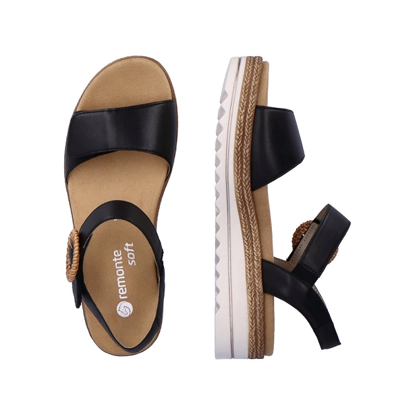 Remonte nu pieds et sandales d0q52 00 noirB634701_4