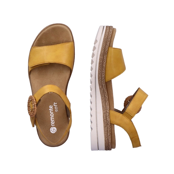 Remonte nu pieds et sandales d0q52 68 jauneB634901_4
