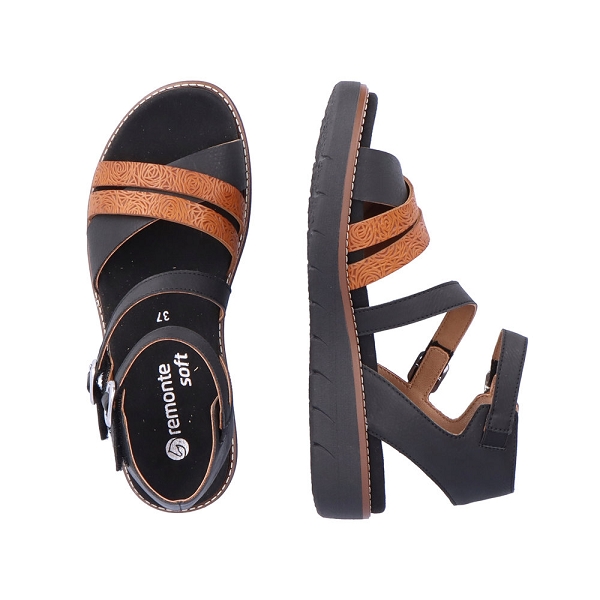 Remonte nu pieds et sandales d2045 01 noirB635001_3