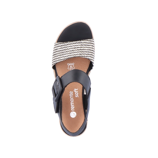 Remonte nu pieds et sandales d6453 01 noirB636601_3