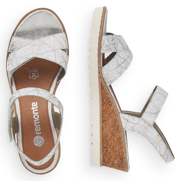 Remonte nu pieds et sandales r6252 80 blancB638601_3