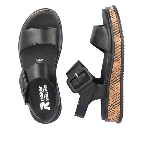 Rieker r evolution nu pieds et sandales w0800 00 noirB640101_4