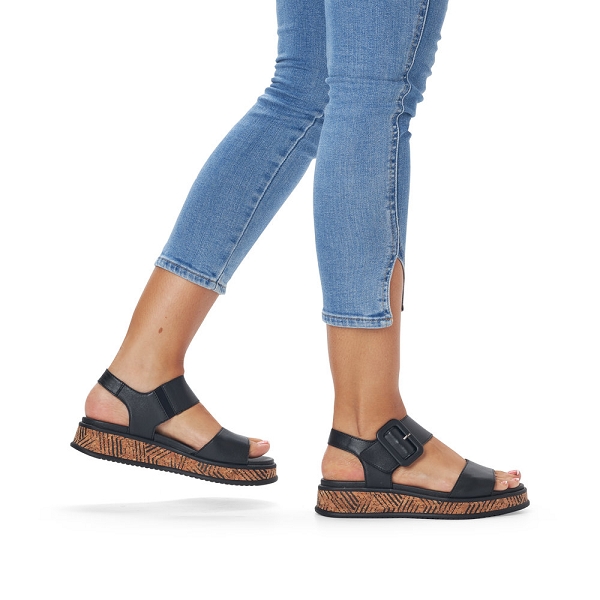 Rieker r evolution nu pieds et sandales w0800 00 noirB640101_5
