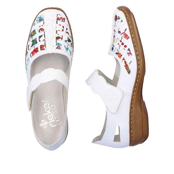 Rieker ballerines 41369 80 blancB643501_3