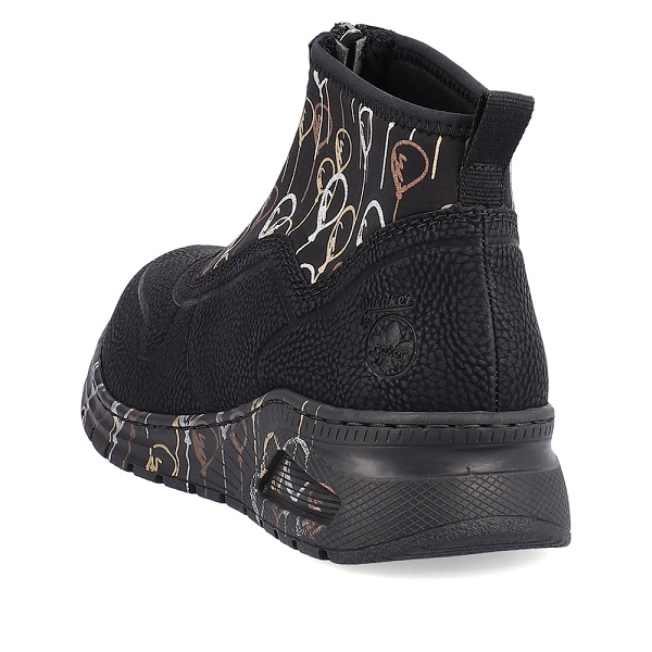 Rieker bottines et boots m4953 00 noirB709701_3