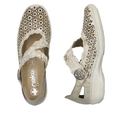 Rieker ballerines 413g4 90 beigeB839501_4