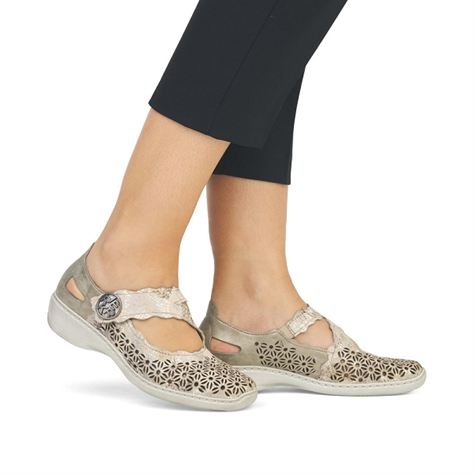 Rieker ballerines 413g4 90 beigeB839501_5