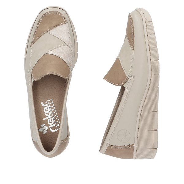 Rieker mocassins 53785 60 beigeB840701_4