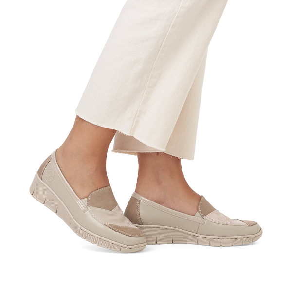 Rieker mocassins 53785 60 beigeB840701_5