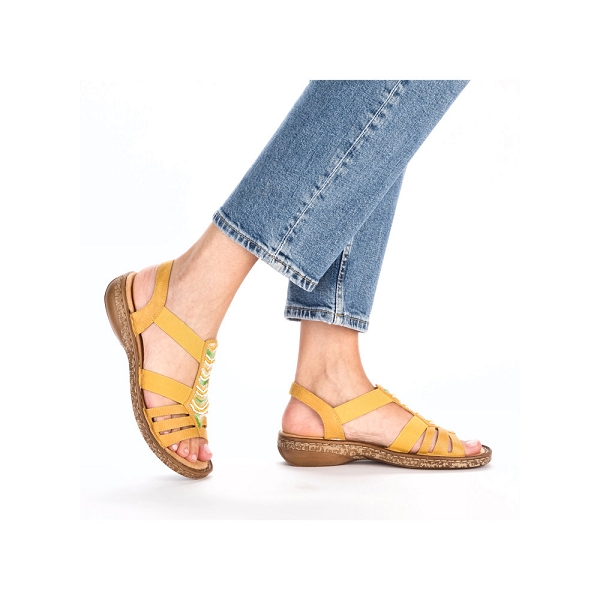 Rieker nu pieds et sandales 62808 68 jauneB841901_5