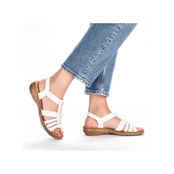 Rieker nu pieds et sandales 62809 60 blancB842001_5