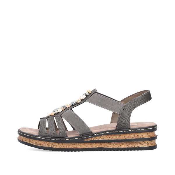 Rieker nu pieds et sandales 62949 45 grisB842301_2