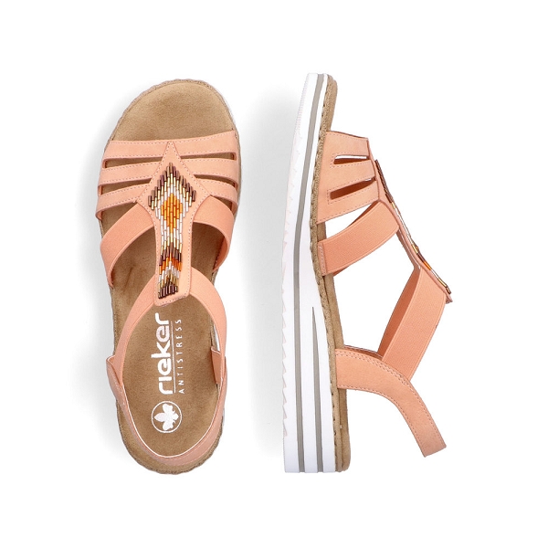 Rieker nu pieds et sandales v0651 38 orangeB848301_4