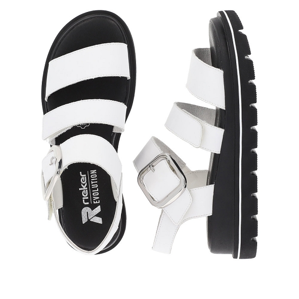 Rieker r nu pieds et sandales w1650 80 blancB851201_4