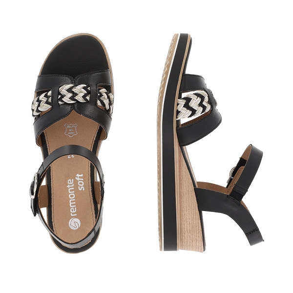 Remonte nu pieds et sandales d6461 02 noirB855601_3