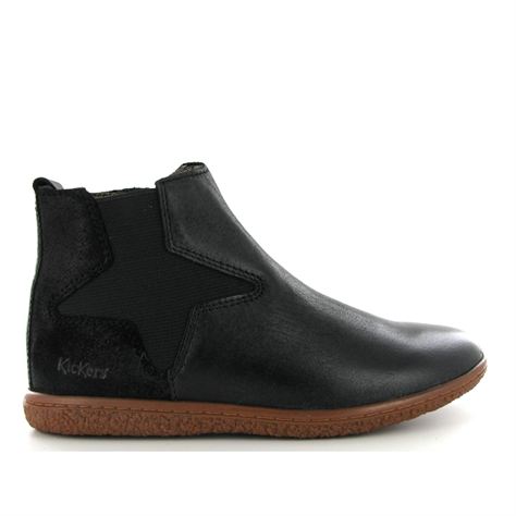 kickers vermillon noir
