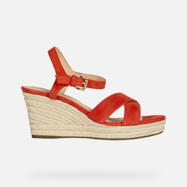 Geox nu pieds et sandales soleil d92n7a rougeC077001_2