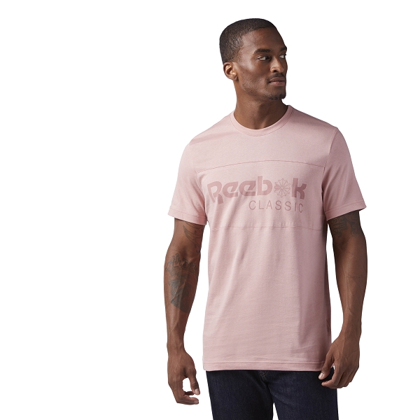 reebok classic t shirt rose