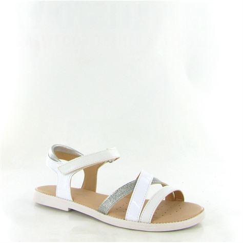 Geox enfant nu pied sandale karly j5235d blancD114401_1