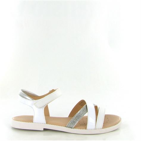 Geox enfant nu pied sandale karly j5235d blancD114401_2