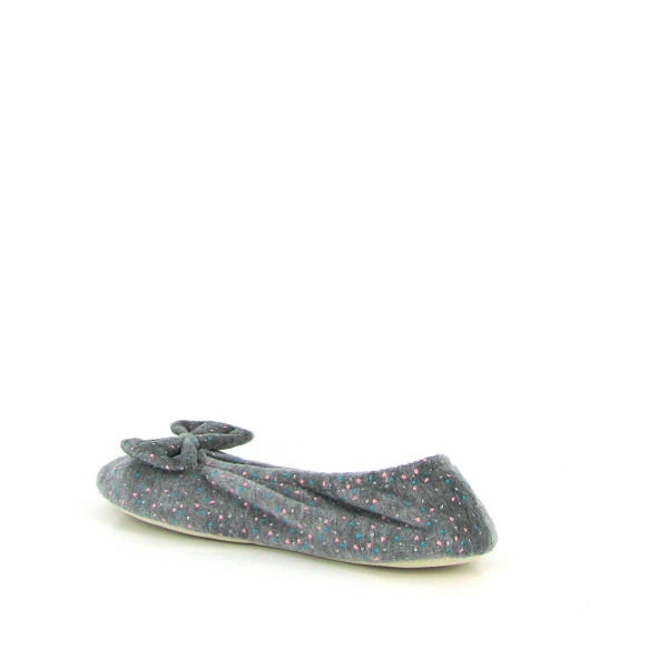 Isotoner ballerines 95991 ballerines grand noeud grisD138002_3