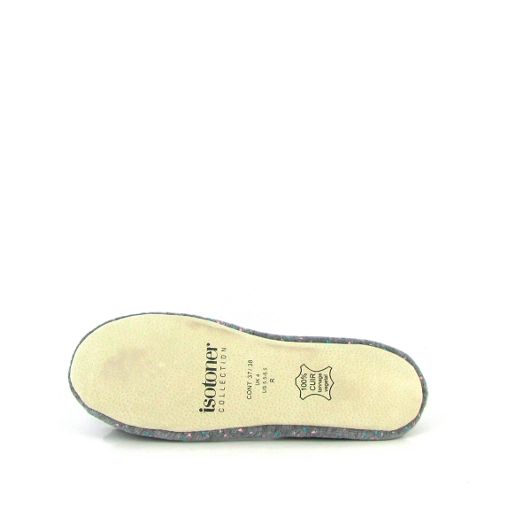 Isotoner ballerines 95991 ballerines grand noeud grisD138002_4