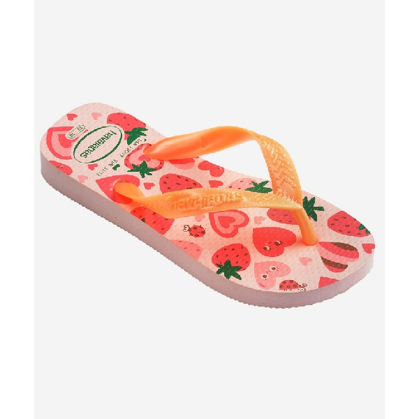 Havaianas tong kids flores pink confeti orangeD152701_2