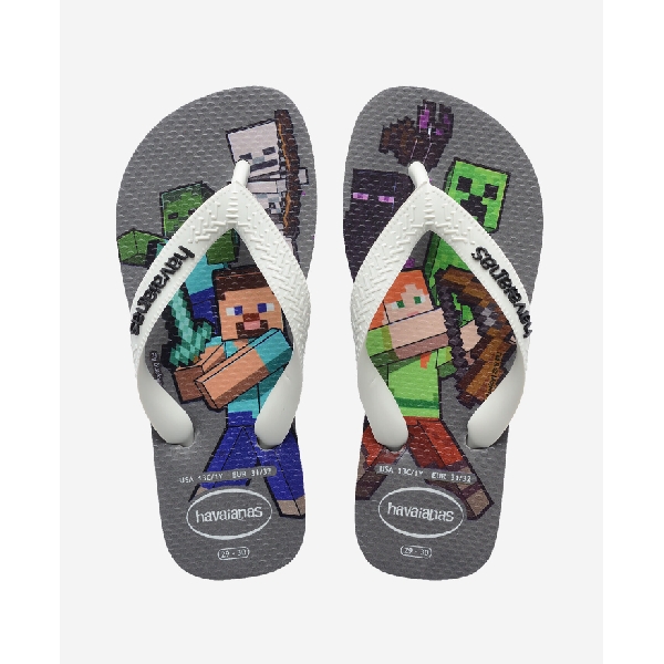 Havaianas tong kids minecraft grisD153001_1