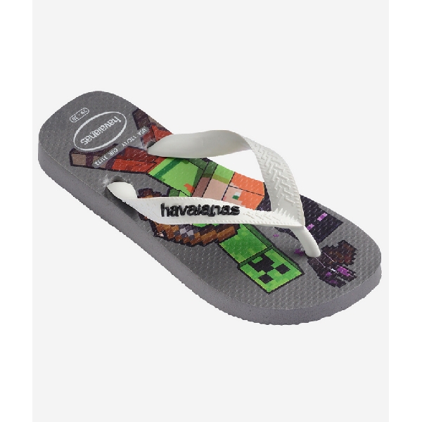 Havaianas tong kids minecraft grisD153001_2
