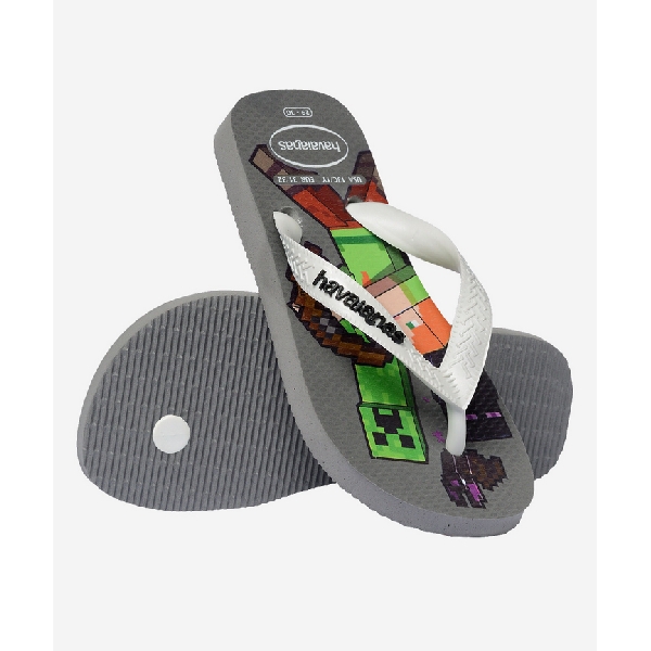 Havaianas tong kids minecraft grisD153001_4