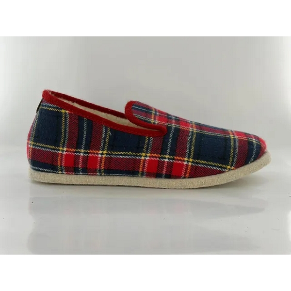 Chausse mouton charentaises edimbourg 5 chaines feutre marineD159201_2