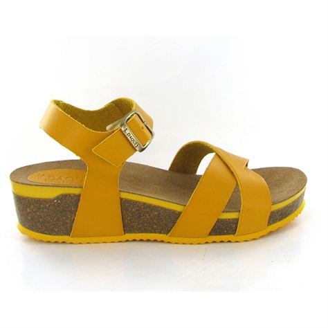 K daques nu pieds et sandales xori jauneE140302_2